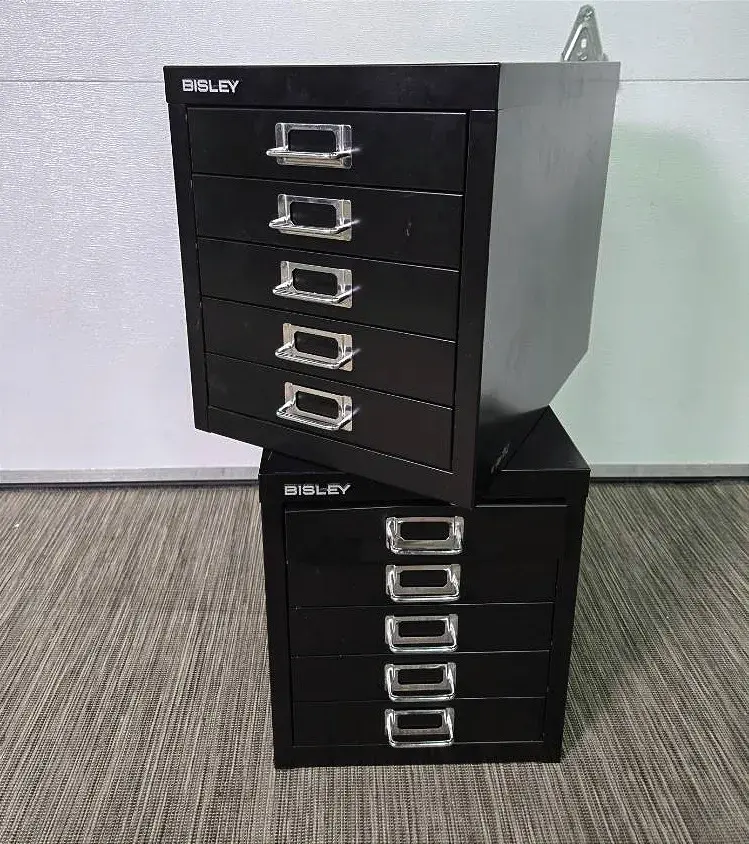 Bisley Metal File Drawers - Set Of 2