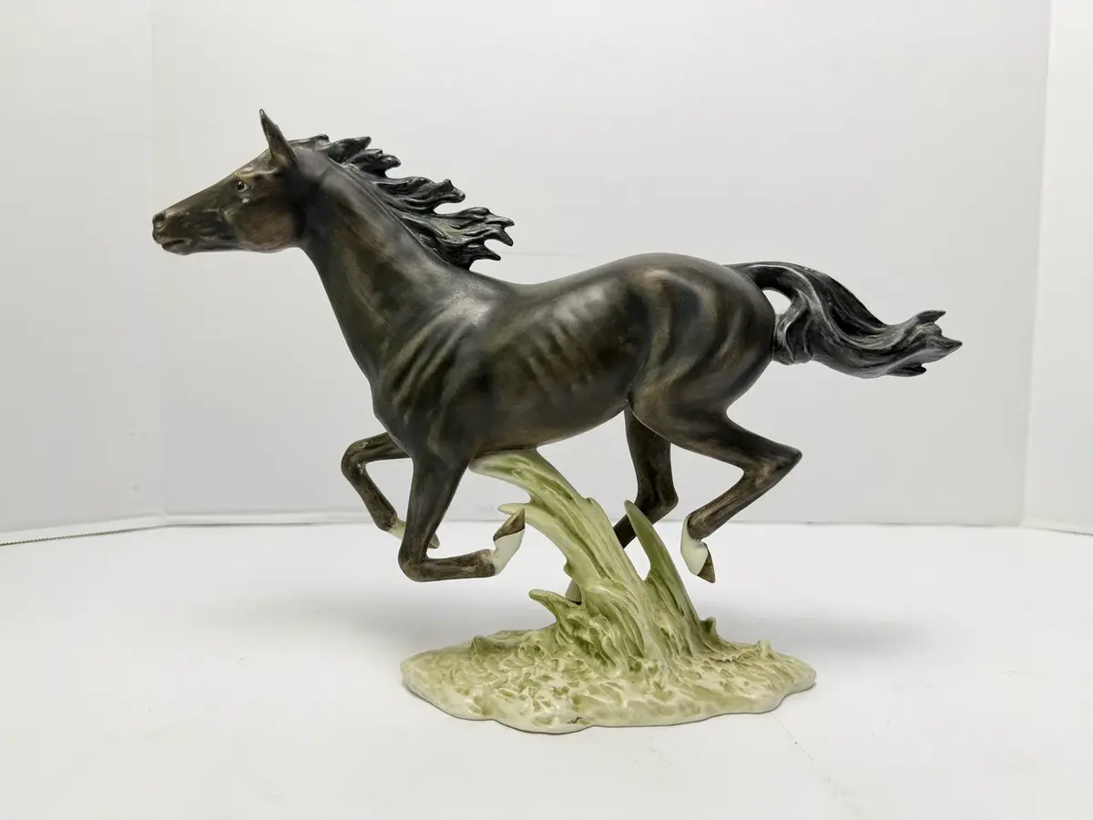 Vintage Goebel Horse Figurine Goebel Hummel Black Marked 3230227 1972