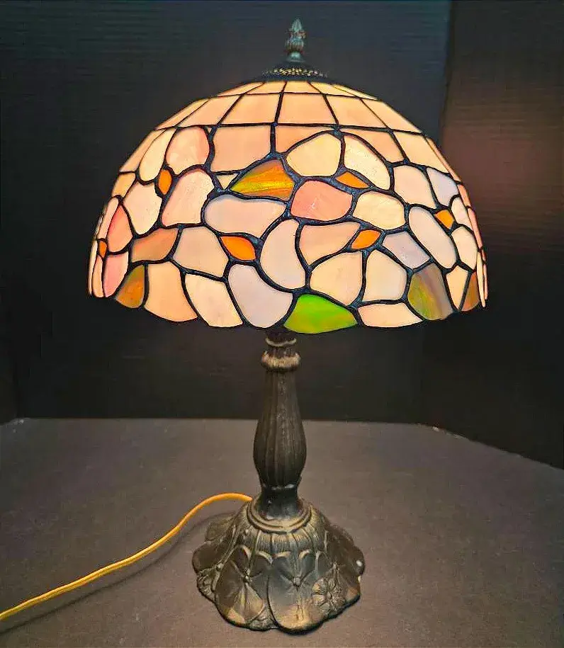 Tiffany Style Stained Glass Lamp - 18"