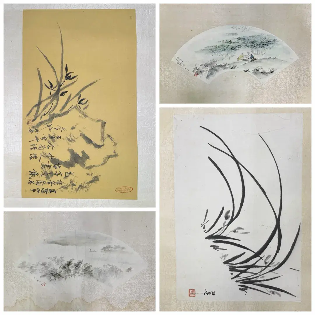 Signed Asian Watercolor/Ink Wash Paintings