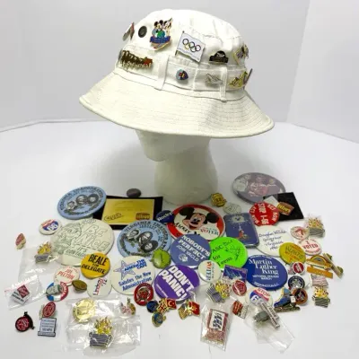 Vintage Pin Collection – Disney, Travel, Political & More