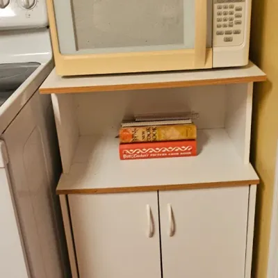 Microwave and cart