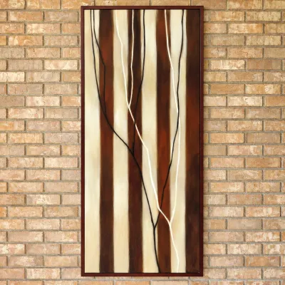 Sale Photo Thumbnail #5: Trine Bumiller “Union” 1991 Signed Original Oil on Canvas – 72" Tall, Robischon Gallery - VERY Tall Abstract Wall Art