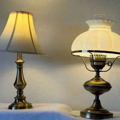 Vintage Hurricane Lamp & More 