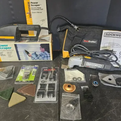 Power Scraper & Oscillating Tool with Accessories 