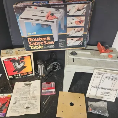 Router & Sabre Saw Table & Craftsman Sabre Saw & Blades