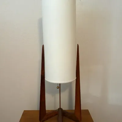 Mid-Century Modern "Rocket" Style Table Lamp 