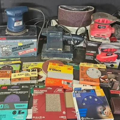 Variety of Sanders & Accessories 