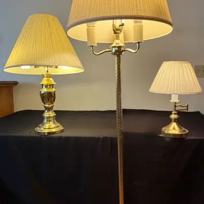 Vintage Brass Floor Lamp & More 