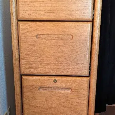 Encore Four Drawer Solid Wood File Cabinet 