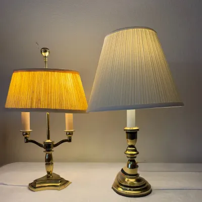 Vintage Brass Bouillotte Lamp & More 