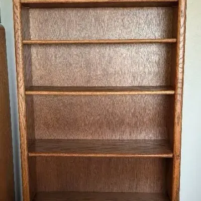 Solid Wood Bookshelf Lot 1