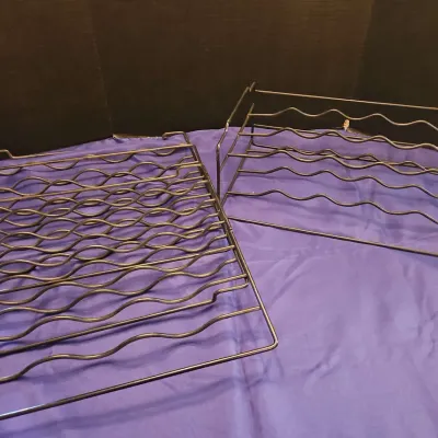 3 Metal Wine Shelves And 1 Wine Tiered Rack