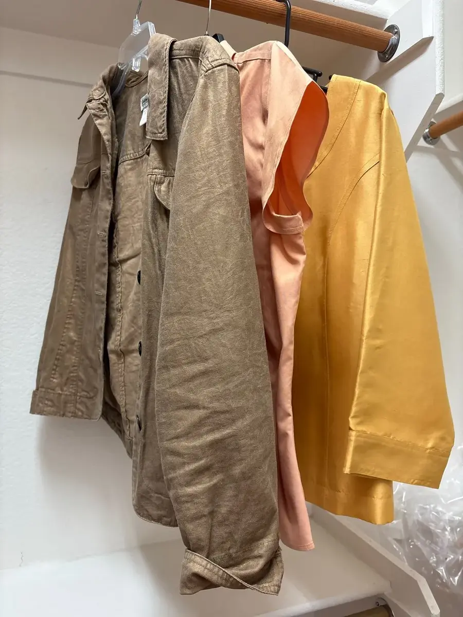 3 Women’s Coldwater Creek Tops - Size M/L - Gold & Marigold Yellow Jackets, Peach Blouse