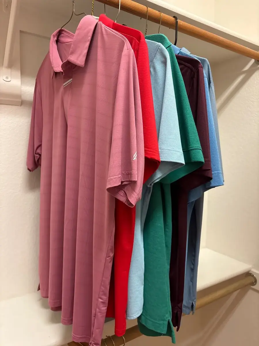 7 Men’s Polo Shirts - Size L, Cutter & Buck, Izod Golf, Performance