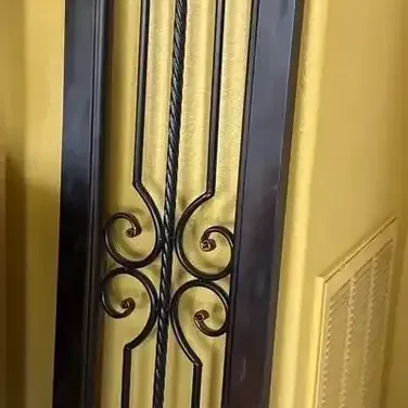 Mediterranean Decorative Wood & Wrought Iron Architectural Wall Panel