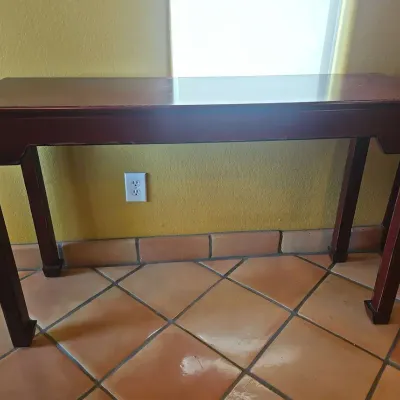 Classic Style Console Table With Cherry  or Mahogany Finish - Sofa Side, Tall