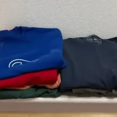 14 Men’s Shirts - Size L/XL, Caribbean, Eddie Bauer, Champion, Nautica, Adidas, Fila
