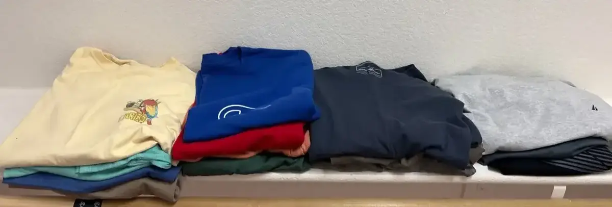 14 Men’s Shirts - Size L/XL, Caribbean, Eddie Bauer, Champion, Nautica, Adidas, Fila