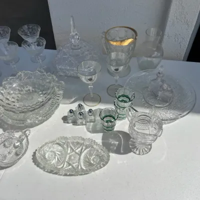 Cut Crystal And Etched Glass