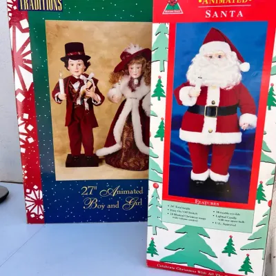 Animated Santa & Victorian Couple 