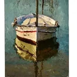 Original Oil Painting - Ewa Abramsson There Is No Silence 20 X 16 in