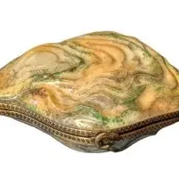 Vintage Limoges Oyster with Pearl Hand-Painted Trinket Box