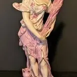 Porcelain Figurine - Paris Decorators Floral Woman Made in France