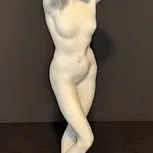 Vintage AK Kaiser "Nude Standing" White Bisque Porcelain Figurine, Model #551 by Wolfgang Gawantka
