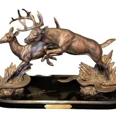 Wildlife Sculpture - National Wild Turkey Federation Along the Stream
