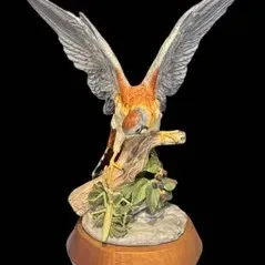 Kestrel Porcelain Bird Sculpture by Charles Oldham for Cybis