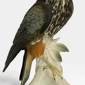 Vintage Porcelain Falcon Figurine - Karl Ens