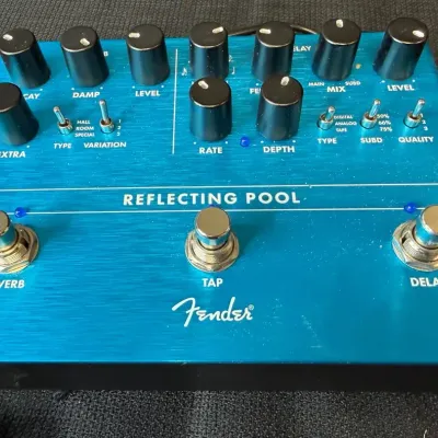 Fender Reflecting Pool Guitar Reverb Delay Effects Pedal