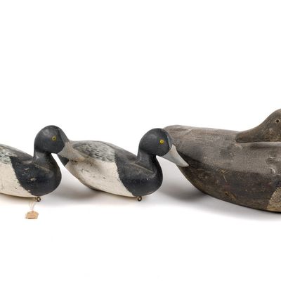 3 Duck Decoys Incl. 2 Illegibly Signed