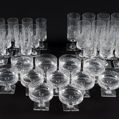 33 Signed Rosenthal Glasses