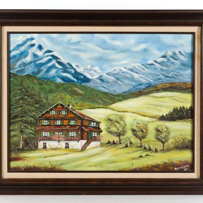 Hannelore Koons Oil On Board Painting