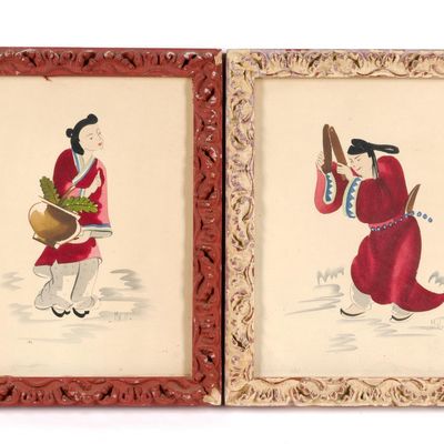 2 Watercolors Signed M. Wall