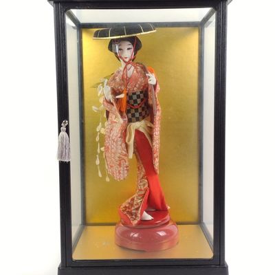 Vintage Japanese Kabuki Geisha Doll