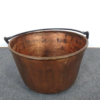 Antique Copper Apple Butter Kettle