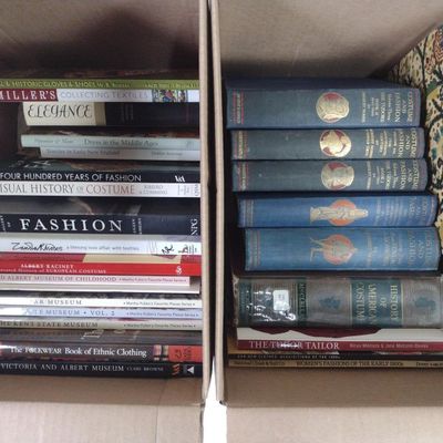 32 Lace & Fashion History Books incl. History of American Costume
