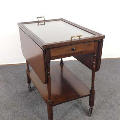 Drop Leaf Tea Cart