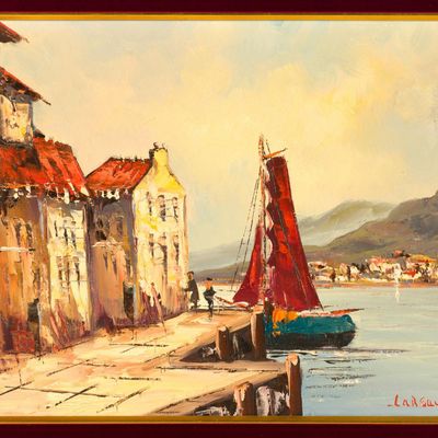 Oil On Canvas Apparently Signed Larsau