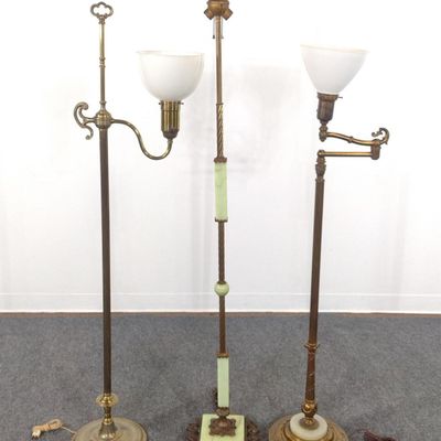 3 Antique Floor Lamps