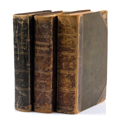 3 Antique Volumes Of "Petersons Magazine" 1882 & 1886