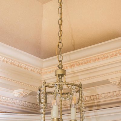 Brass Cylindrical Lantern Pendant Chandelier
