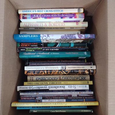 29 Sewing & Embroidery Reference Books incl. Samplers