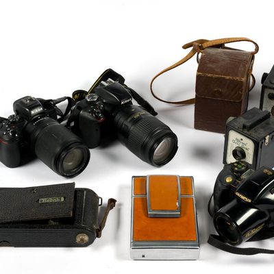 Modern And Vintage Cameras