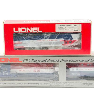 Lionel "Preamble Express" & Lionel "GP-9 Bangor & Aroostook Diesel Engine"