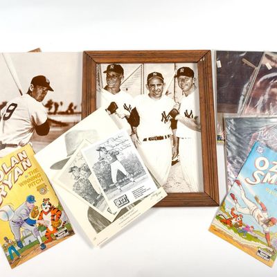 Vintage Sports Photographs Incl. Babe Ruth & Pete Rose