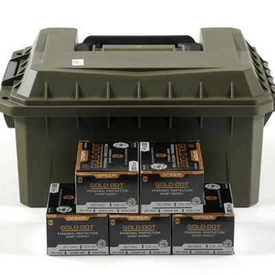 5 Boxes .357 Magnum Ammunition & Ammo Box